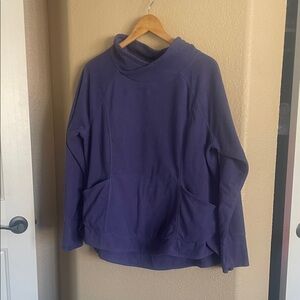 Xersion Purple Cowl Neck Pullover Size XL
